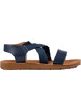 Shelvt Women's blue slip-on sandals