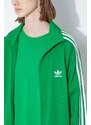 Mikina adidas Originals pánská, zelená barva, s aplikací, IU0762