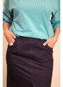Meera Design Dlouhá sukně s předním rozparkem Lisa / Temně modrý denim