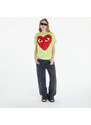 Comme des Garçons PLAY Short Sleeve Logo Print T-Shirt UNISEX Green