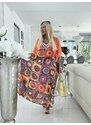 Italy moda Oversize šaty Miriam, orange