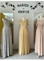 Marizu shop Marizu fashion plus size krásné vanilkové plesové společenské šaty pro plnoštíhlou postavu