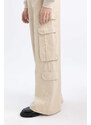 DEFACTO Wide Leg Cargo Gabardine Trousers