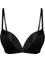 Trendyol Black Modal Satin Detailed Plump Effect Covered Knitted Bra