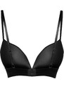 Trendyol Black Modal Satin Detailed Plump Effect Covered Knitted Bra