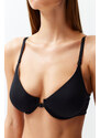 Trendyol Black-Skin Polyamide Double-Sided Wearable Covered Knitted Bra