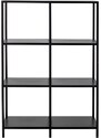 Černý kovový regál Bloomingville Valde 114 x 80 cm