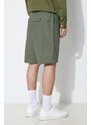 Bavlněné šortky Engineered Garments Fatigue Short zelená barva, OR271.CT010