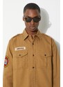 Bavlněná košile Human Made Boy Scout Shirt béžová barva, regular, s klasickým límcem, HM27SH001
