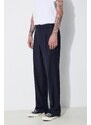 Vlněné kalhoty 424 Straight Leg Pants tmavomodrá barva, jednoduché, FF4SMT10BP-TR351.560
