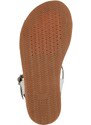 Dětské kožené sandály Geox bílá barva