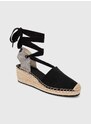 Espadrilky Gant Luliza černá barva, na klínku, 28568593.G00