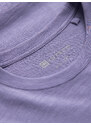 Ombre Clothing Pánské pletené tričko s kapsou - fialové V1 S1621