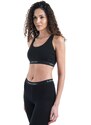 ICEBREAKER Wmns Merino 125 ZoneKnit Racerback Bra, Black velikost: L