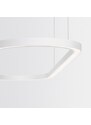 Bílé kovové závěsné LED světlo Nova Luce Cuppe 120 cm