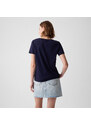 Dámské tričko GAP Basic V-Neck Tee Navy Uniform