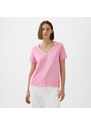 Dámské tričko GAP V-Neck Tee Sugar Pink