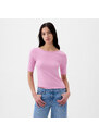 Top GAP Elbow Sleeve Modal Ballet Back Top Sugar Pink