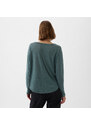 Top GAP Longsleeve Linen Blend Boatneck Top Laurel Wreath Green 17-6