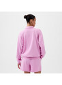 Dámská mikina GAP French Terry Logo Polo Sweatshirt Sugar Pink