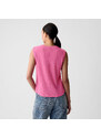 Top GAP Sleeveless Linen Blend Shell Top Standout Pink