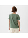 Dámské tričko GAP V-Neck Tee Laurel Wreath Green 17-6