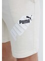 Kraťasy Puma POWER pánské, béžová barva, 678965