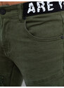 Pánské zelené džínové kalhoty Dstreet