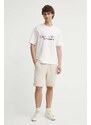 Bavlněné tričko Marc O'Polo bílá barva, s aplikací, 424208351304