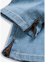 bonprix Strečové džíny se zipem Modrá