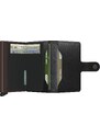 Kožená peněženka SECRID Miniwallet Original Black Brown černá s hnědým pouzdrem