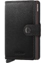 Kožená peněženka SECRID Miniwallet Original Black Brown černá s hnědým pouzdrem