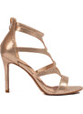 GOODIN Women's gold stiletto sandals