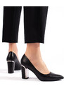 Shelvt Women's stiletto pumps black