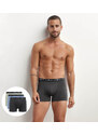 DIM COTTON STRETCH BOXER 3x - Men's boxer briefs 3 pcs - gray - light blue