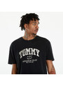 Tommy Hilfiger Pánské tričko Tommy Jeans Varsity Logo T-Shirt Black