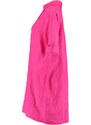 Zabaione dámské lněné šaty Liana růžové