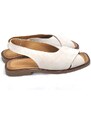 Letní sandály z broušené kůže Molly Bessa 500 1803 béžová