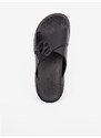 Černé dámské kožené pantofle KARL LAGERFELD Sun Trekka NFT - Dámské