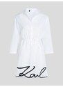 Bílé dámské šaty KARL LAGERFELD Karl DNA Signature - Dámské