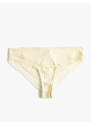 Koton Brazilian Panties Ruched Cotton Textured