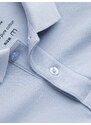 Ombre Clothing Pánská polokošile z piké úpletu - světle modrá V17 S1374
