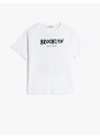 Koton Brooklyn T-Shirt Back Printed Short Sleeve Crew Neck Cotton