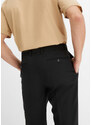 bonprix Business kalhoty Regular Fit z recyklovaného polyesteru, Straight Černá