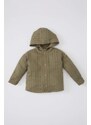 DEFACTO Baby Boy Hooded Textured Long Sleeve Shirt