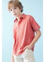 DEFACTO Boy Oversize Fit Polo Neck Short Sleeve Shirt