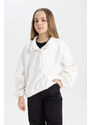 DEFACTO Girl Oversize Fit Turtleneck Sweatshirt