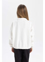 DEFACTO Girl Oversize Fit Turtleneck Sweatshirt