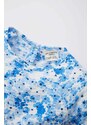 DEFACTO Baby Girl Floral Long Sleeve Textured Dress