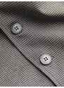 Ombre Clothing Pánská žakárová vesta bez klop - šedá V2 OM-BLZV-0111